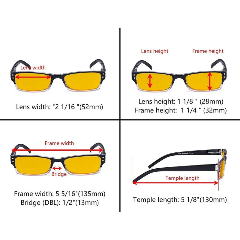 eyekeeper.com 3 Pack Blue Light Blocking Reading Glasses HP012 Eyeglasses