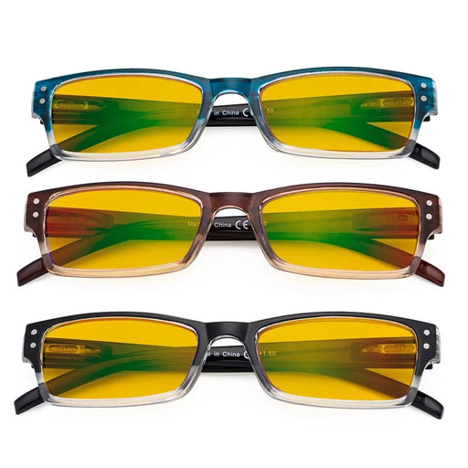 eyekeeper.com 3 Pack Blue Light Blocking Reading Glasses HP012 Eyeglasses