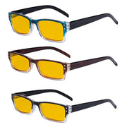 eyekeeper.com 3 Pack Blue Light Blocking Reading Glasses HP012 Eyeglasses
