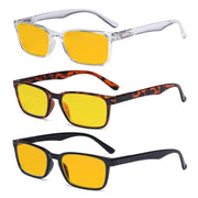 eyekeeper.com 3 Pack Blue Light Blocking Reading Glasses HP898 Eyeglasses
