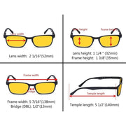 eyekeeper.com 3 Pack Blue Light Blocking Reading Glasses HP898 Eyeglasses