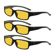 eyekeeper.com 3 Pack Blue Light Blocking Reading Glasses HPXM01 Eyeglasses