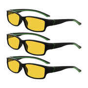 eyekeeper.com 3 Pack Blue Light Blocking Reading Glasses HPXM01 Eyeglasses