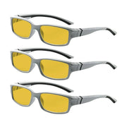eyekeeper.com 3 Pack Blue Light Blocking Reading Glasses HPXM01 Eyeglasses
