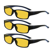 eyekeeper.com 3 Pack Blue Light Blocking Reading Glasses HPXM01 Eyeglasses