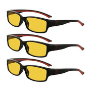 eyekeeper.com 3 Pack Blue Light Blocking Reading Glasses HPXM01 Eyeglasses