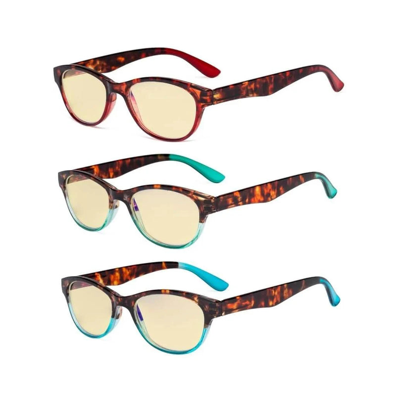 eyekeeper.com 3 Pack Blue Light Blocking Reading Glasses TM074D Eyeglasses