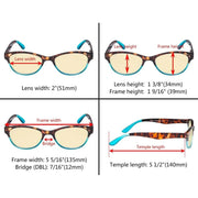 eyekeeper.com 3 Pack Blue Light Blocking Reading Glasses TM074D Eyeglasses