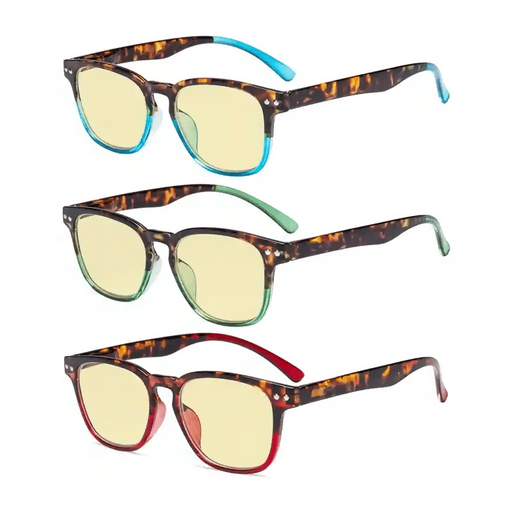 eyekeeper.com 3 Pack Blue Light Blocking Reading Glasses TM079D Eyeglasses