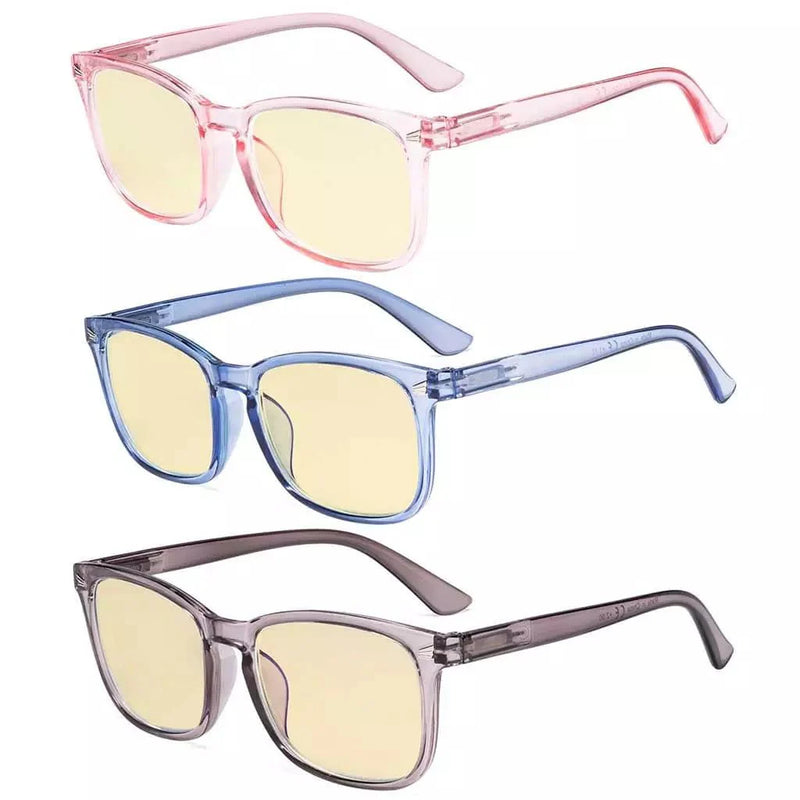 eyekeeper.com 3 Pack Blue Light Blocking Reading Glasses TMCGT1801 Eyeglasses