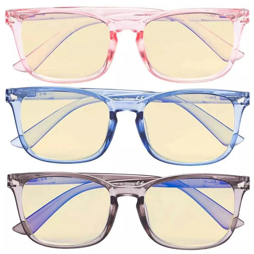 eyekeeper.com 3 Pack Blue Light Blocking Reading Glasses TMCGT1801 Eyeglasses