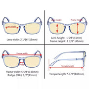eyekeeper.com 3 Pack Blue Light Blocking Reading Glasses TMCGT1801 Eyeglasses