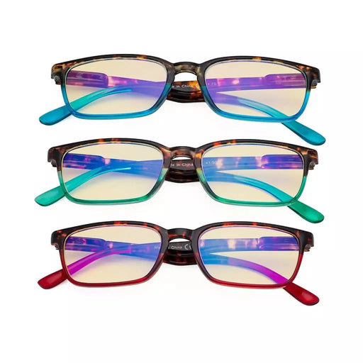 eyekeeper.com 3 Pack Blue Light Blocking Reading Glasses TM898D Eyeglasses
