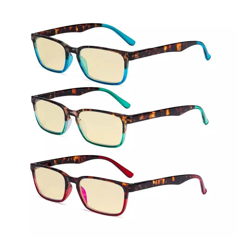 eyekeeper.com 3 Pack Blue Light Blocking Reading Glasses TM898D Eyeglasses