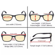 eyekeeper.com 3 Pack Blue Light Blocking Reading Glasses TMCG075 Eyeglasses