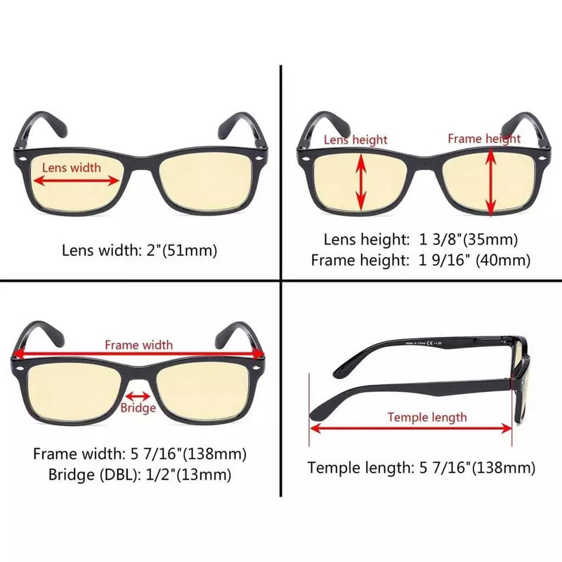 eyekeeper.com 3 Pack Blue Light Blocking Reading Glasses TMCG075 Eyeglasses