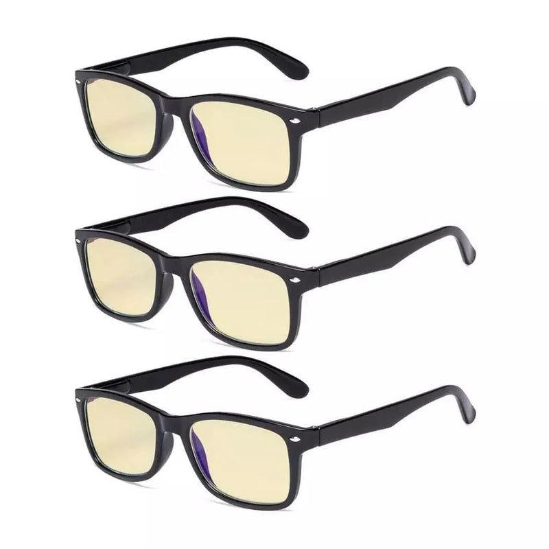 eyekeeper.com 3 Pack Blue Light Blocking Reading Glasses TMCG075 Eyeglasses