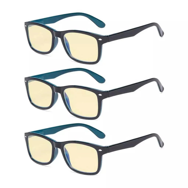 eyekeeper.com 3 Pack Blue Light Blocking Reading Glasses TMCG075 Eyeglasses