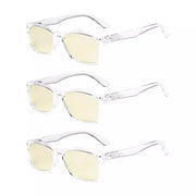 eyekeeper.com 3 Pack Blue Light Blocking Reading Glasses TMCG075 Eyeglasses