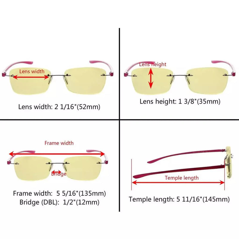 eyekeeper.com 3 Pack Blue Light Blocking Reading Glasses TMCG14009 Eyeglasses