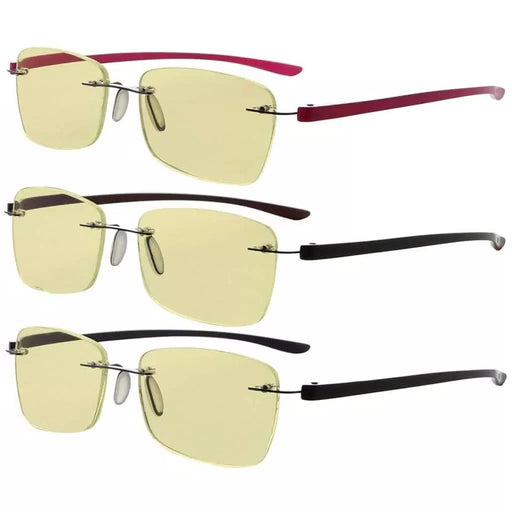 eyekeeper.com 3 Pack Blue Light Blocking Reading Glasses TMCG14009 Eyeglasses