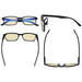 eyekeeper.com - 3 Pack Stylish Blue Light Blocking Reading Glasses TM898