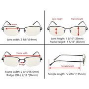 eyekeeper.com 3 Pack Blue Light Filter Reading Glasses CG15015 Eyeglasses