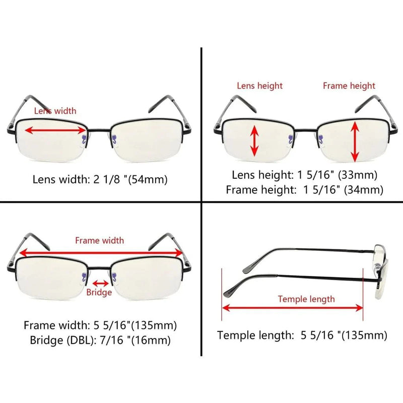 eyekeeper.com 3 Pack Blue Light Filter Reading Glasses CG15015 Eyeglasses