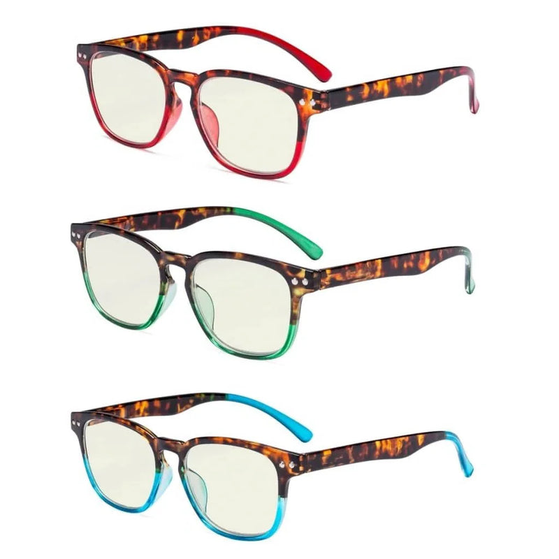 eyekeeper.com 3 Pack Blue Light Filter Reading Glasses UVR079D Eyeglasses