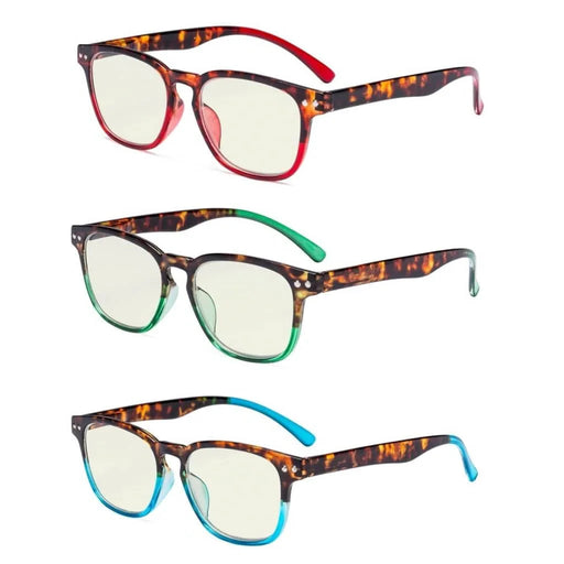 eyekeeper.com 3 Pack Blue Light Filter Reading Glasses UVR079D Eyeglasses