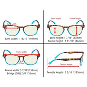 eyekeeper.com 3 Pack Blue Light Filter Reading Glasses UVR079D Eyeglasses