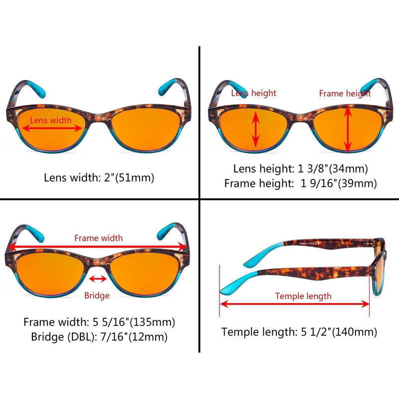 eyekeeper.com 3 Pack Cat-eye Blue Light Blocking Reading Glasses DS074D Eyeglasses