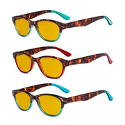 eyekeeper.com 3 Pack Cat-eye Blue Light Blocking Reading Glasses HP074D Eyeglasses