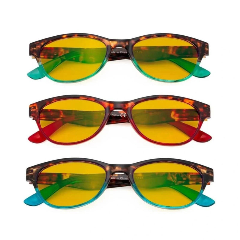 eyekeeper.com 3 Pack Cat-eye Blue Light Blocking Reading Glasses HP074D Eyeglasses