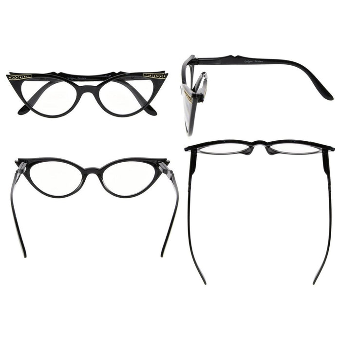 3 Pack Cat-eye Reading Glasses Women R914