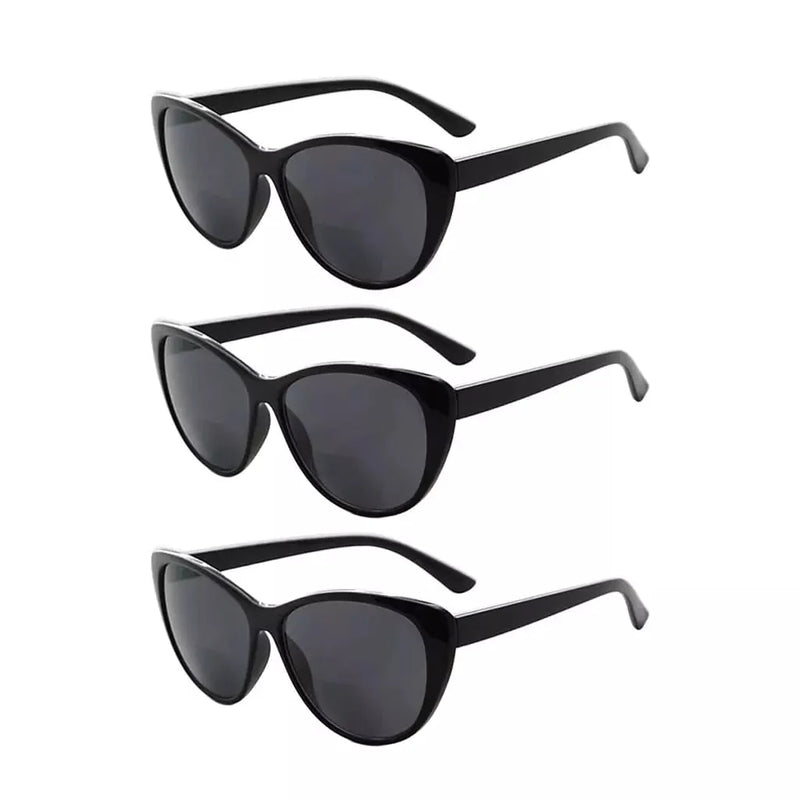 eyekeeper.com 3 Pack Cat-eye Stylish Bifocal Reading Sunglasses S033 Sunglasses