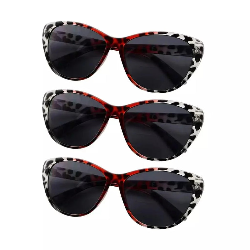 eyekeeper.com 3 Pack Cat-eye Stylish Bifocal Reading Sunglasses S033 Sunglasses