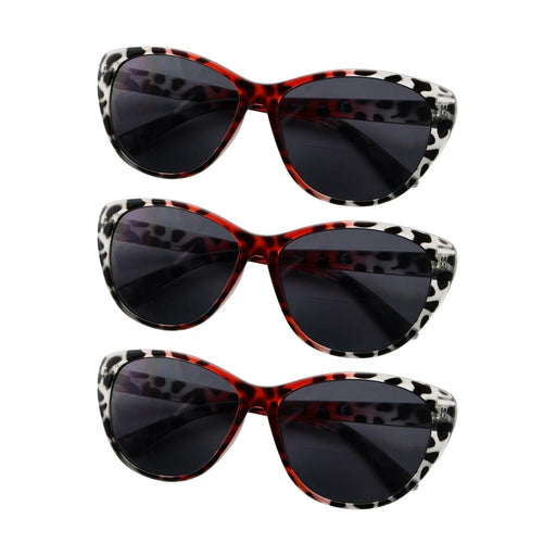 3 Pack Cat-eye Stylish Bifocal Reading Sunglasses S033