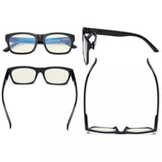 eyekeeper.com 3 Pack Chic Blue Light Filter Reading Glasses UVR045 Eyeglasses