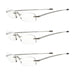 eyekeeper.com - 3 Pack Rimless Reading Glasses Foldable Readers R15081