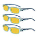 3 Pack Classic Blue Light Blocking Reading Glasses HPXM01