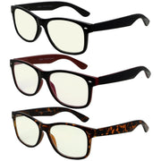 eyekeeper.com 3 Pack Classic Blue Light Filter Reading Glasses UV109 Eyeglasses