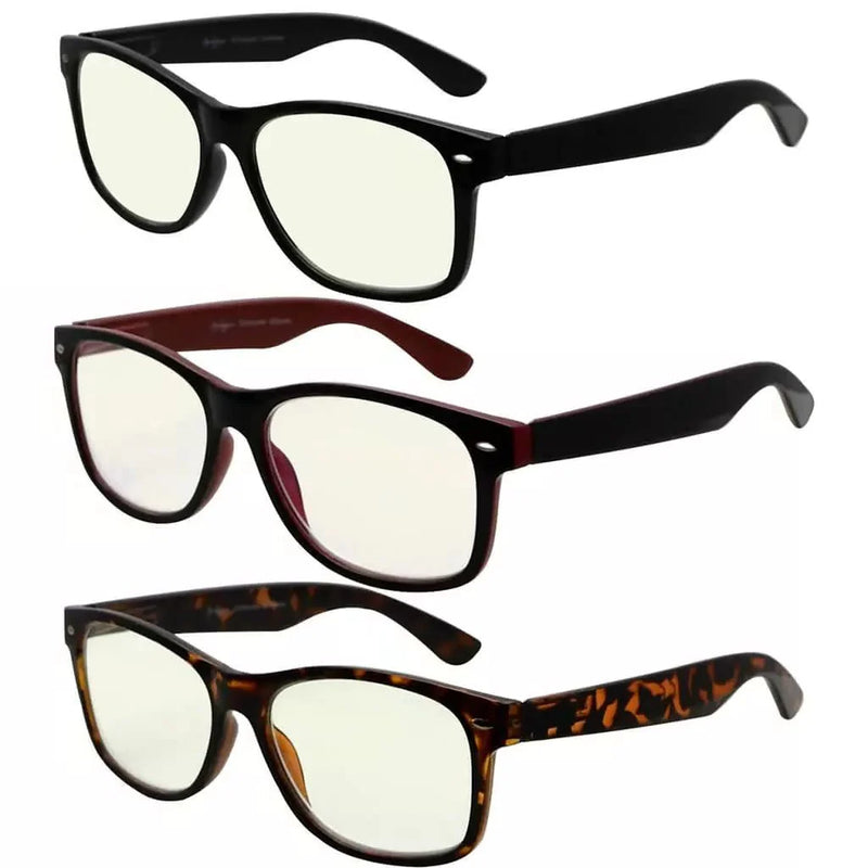 eyekeeper.com 3 Pack Classic Blue Light Filter Reading Glasses UV109 Eyeglasses