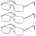 3 Pack Classic Metal Frame Reading Glasses R15023