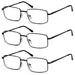 3 Pack Classic Metal Frame Reading Glasses R15023