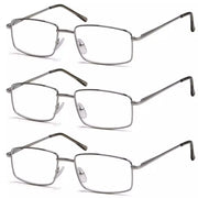 eyekeeper.com 3 Pack Classic Metal Frame Reading Glasses R15023 Eyeglasses