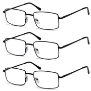 eyekeeper.com 3 Pack Classic Metal Frame Reading Glasses R15023 Eyeglasses