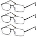 3 Pack Classic Metal Frame Reading Glasses R15023