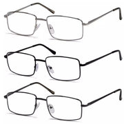 eyekeeper.com 3 Pack Classic Metal Frame Reading Glasses R15023 Eyeglasses