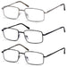 3 Pack Classic Metal Frame Reading Glasses R15023